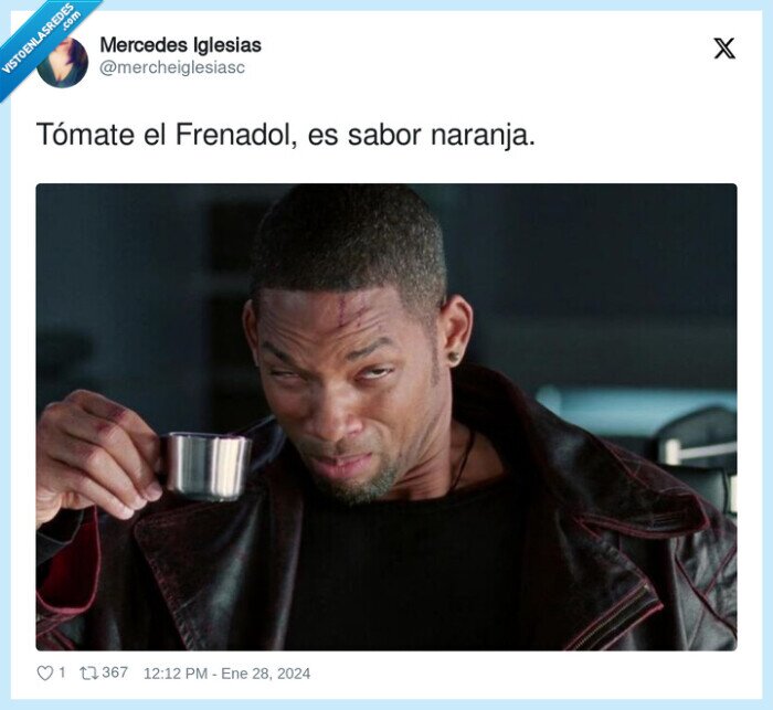 frenadol,naranja,sabor