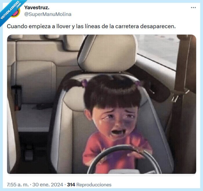 llover,carretera,linea