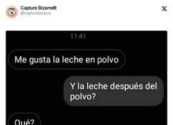 Enlace a Leche en polvo, por @capturebizarre