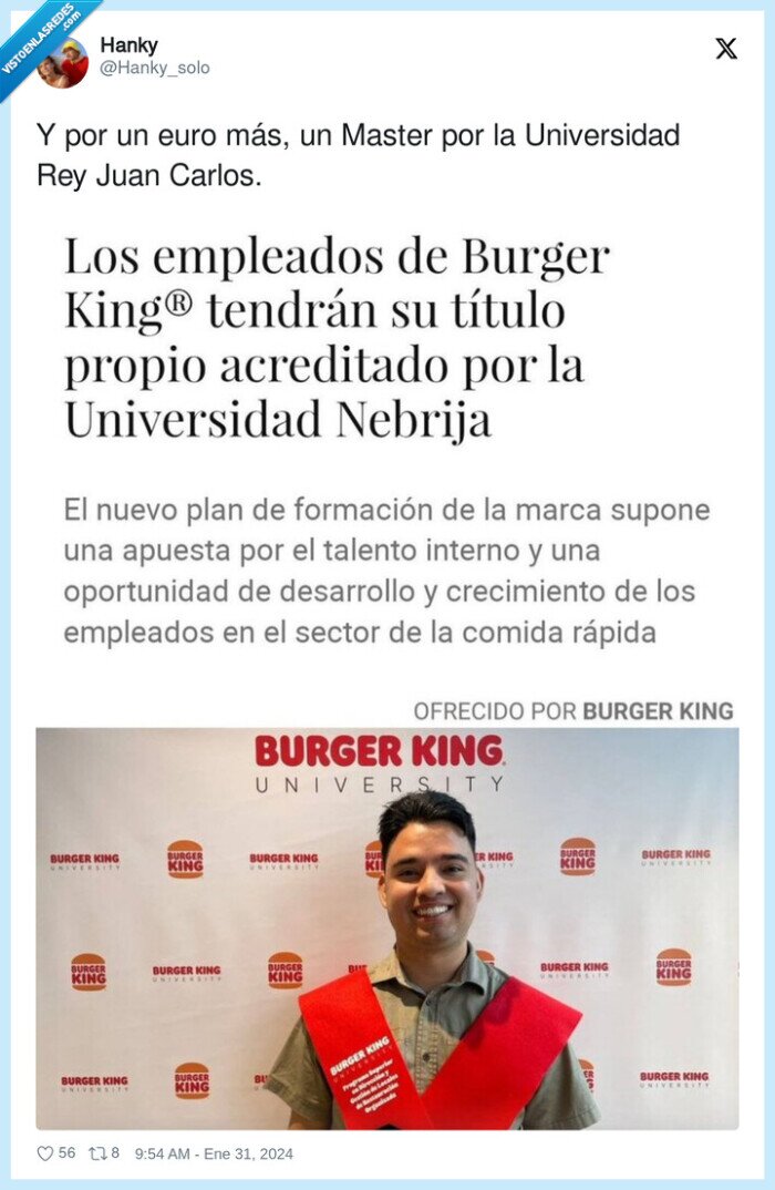 universidad,master,burger king,juan carlos