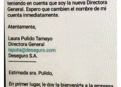 Enlace a Mala idea la de crear emails con las iniciales, que se lo digan a Laura