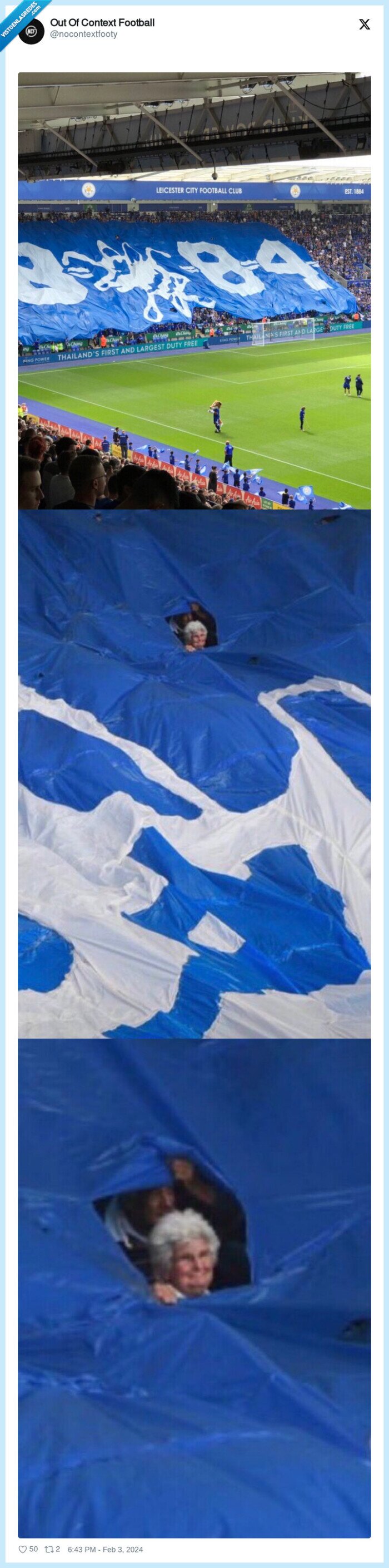 leicester,premier league,pancarta,cabeza