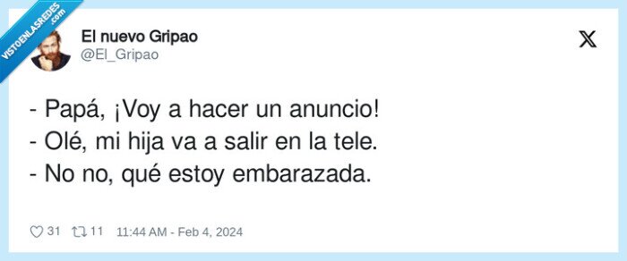 embarazada,anuncio,papá,olé