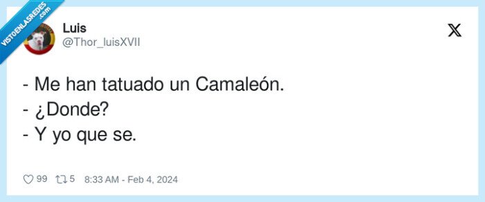 camaleón,tatuado,donde