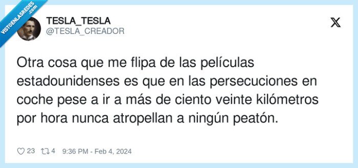 estadounidenses,persecuciones,kilómetros,atropellar,películas,peatón