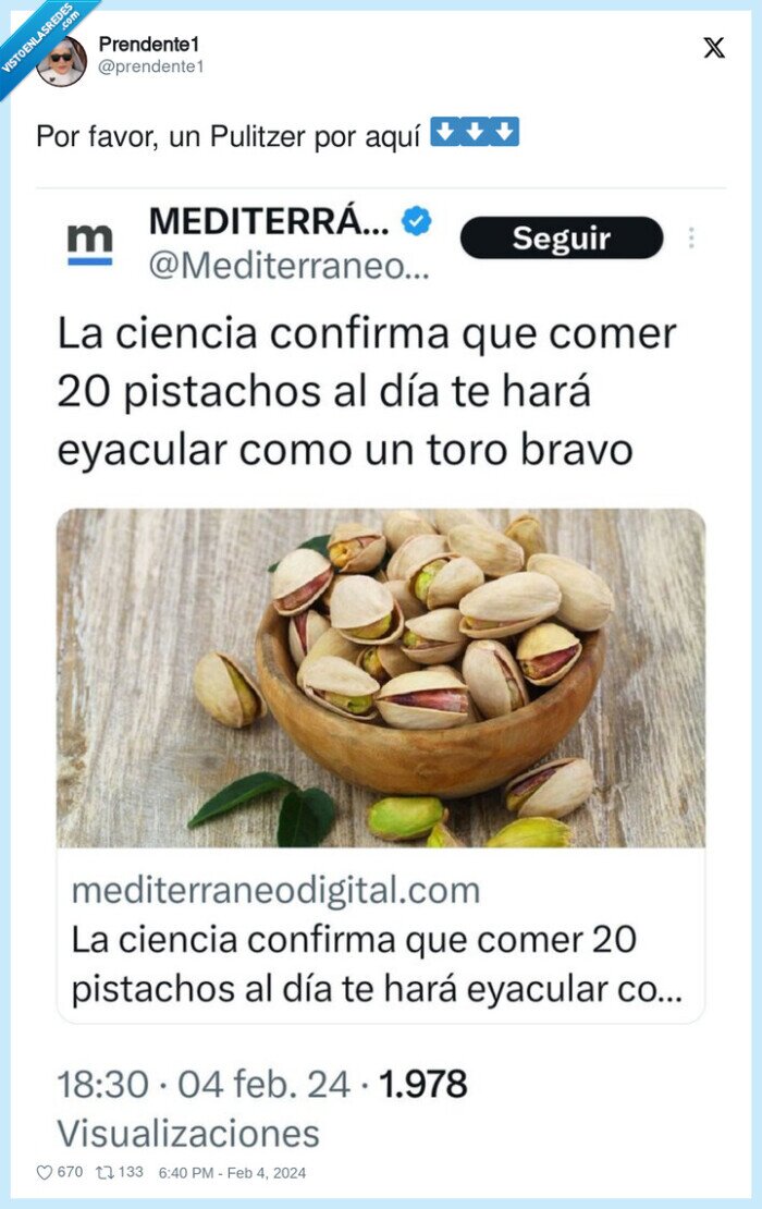 pistachos,toro bravo,correrse