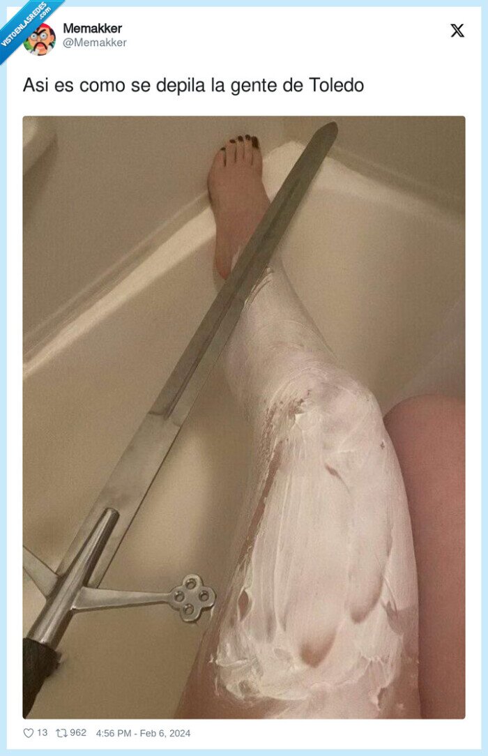 depilarse,piernas,crema,toledo,espada