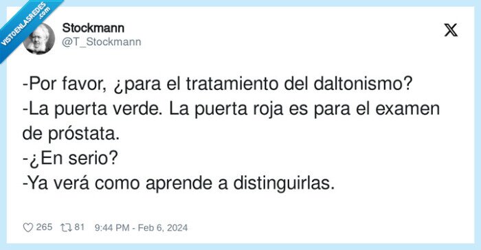 distinguirlas,tratamiento,daltonismo,próstata,aprender,puerta