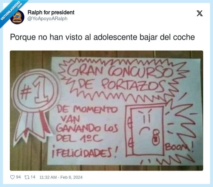 adolescente,coche,portazo