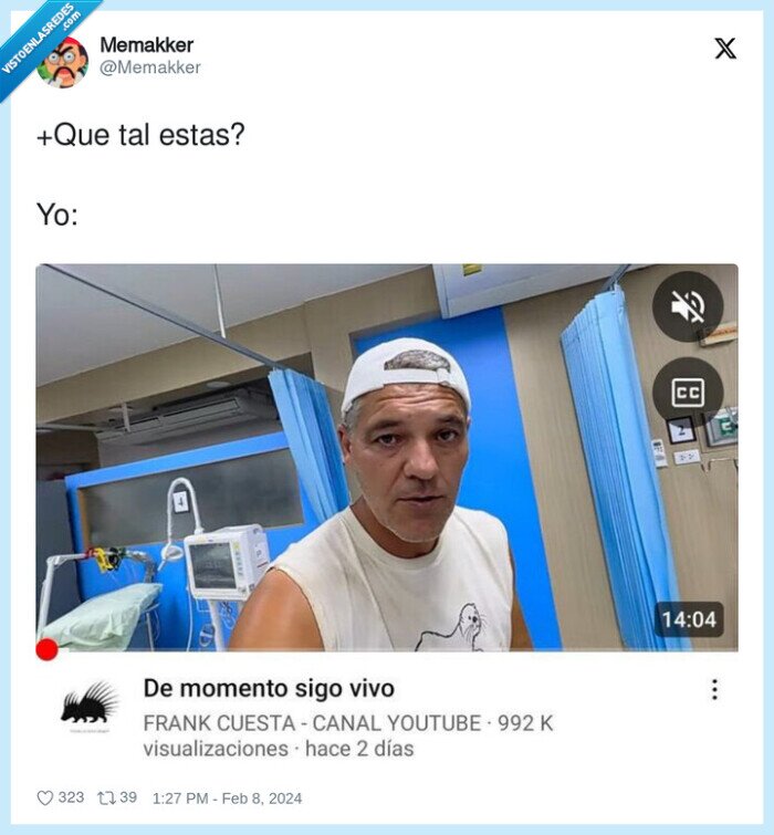 frank cuesta,sigo vivo,canal