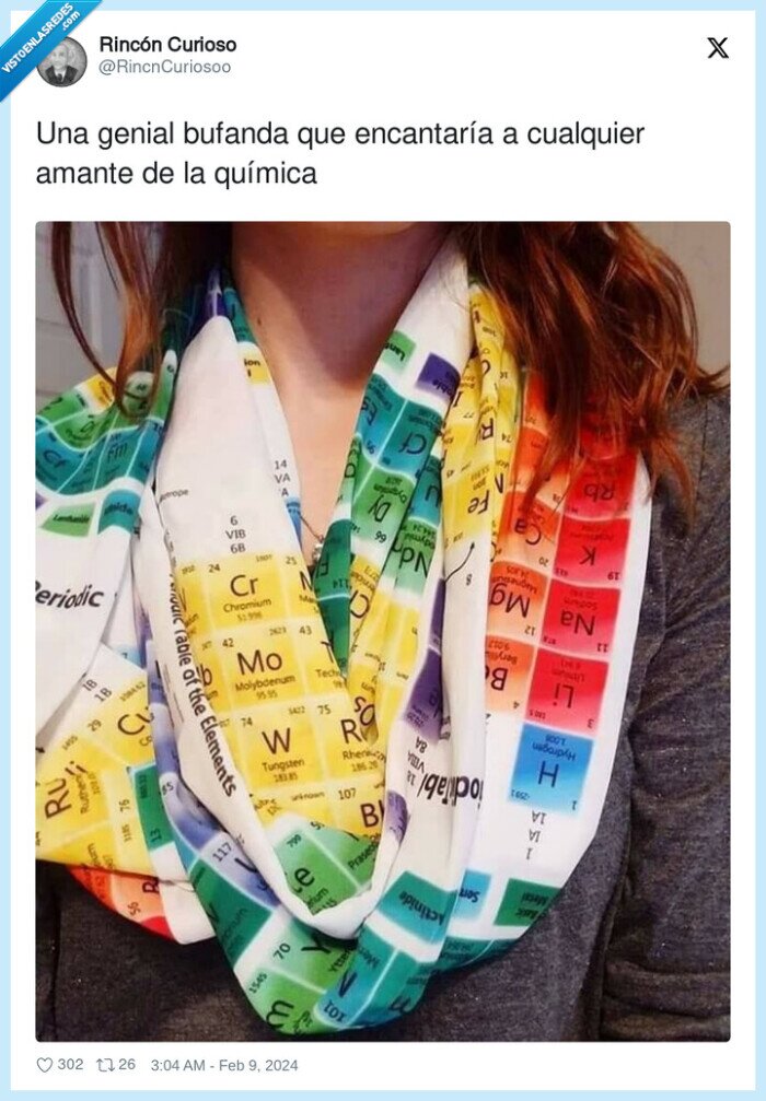 química,bufanda,genial