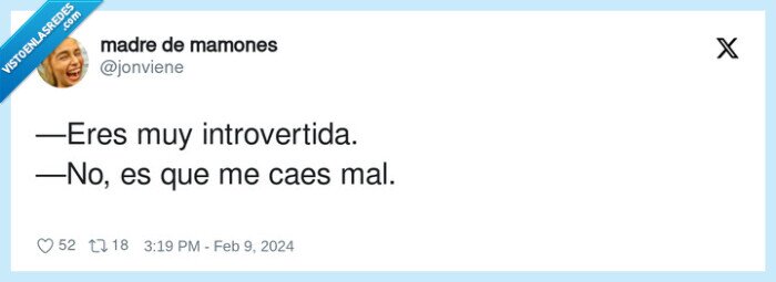 introvertida,caer mal