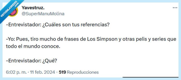 referencias,entrevista,trabajo,los simpson