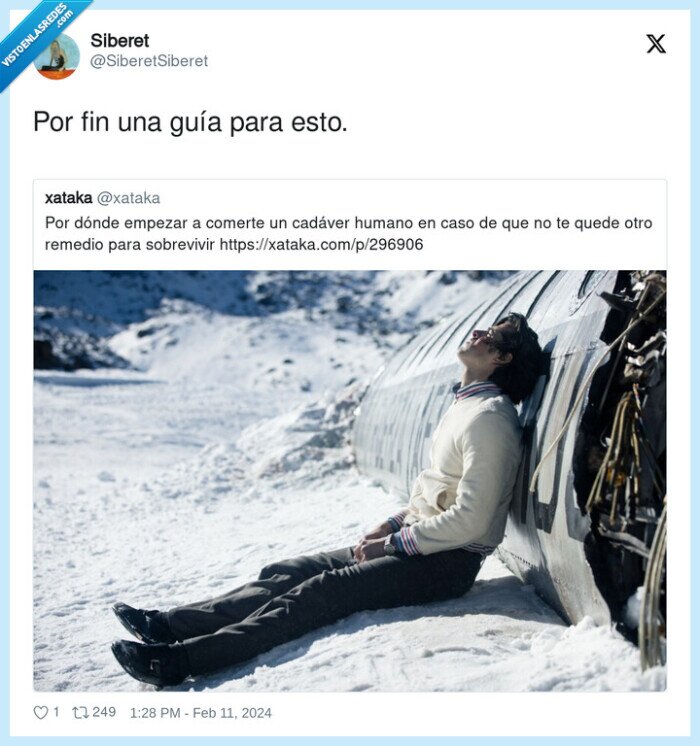 guia,cadaver humano,comer