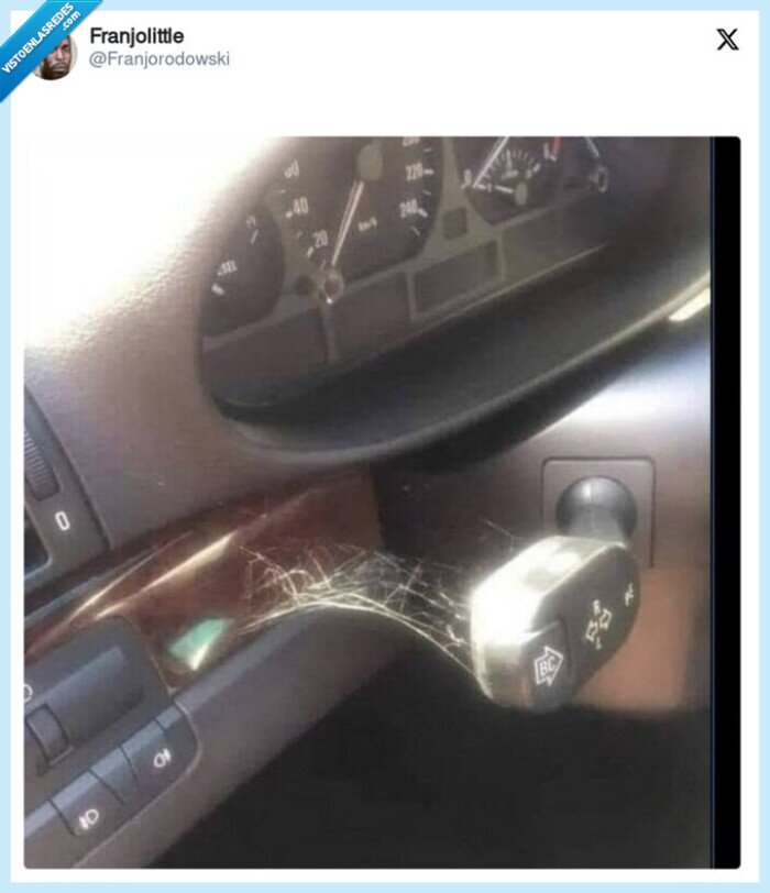 telaraña,intermitente,coche