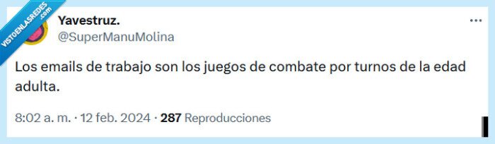 emails,trabajo,combate,turnos