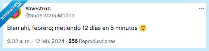 febrero,días,rápido