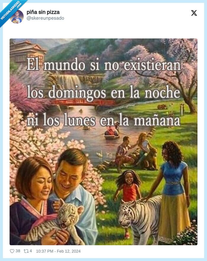 domingos noche,lunes mañana,existir