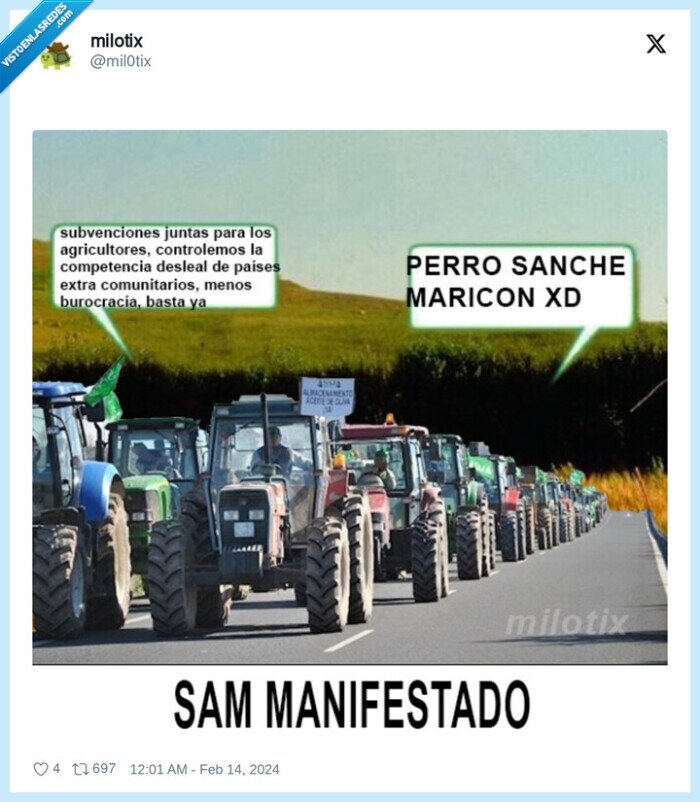 san valentin,derretirse,14 de febrero,agricultores,tractores