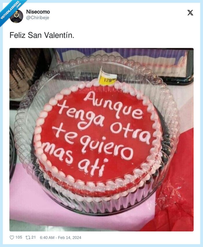 san valentin,tarta,querer,otra