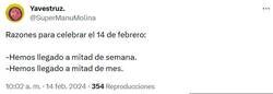 Enlace a Lo que de verdad importa y no San Valentín por @supermanumolina