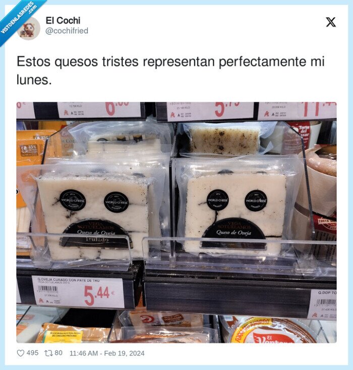representar,tristes,quesos,lidl,lunes