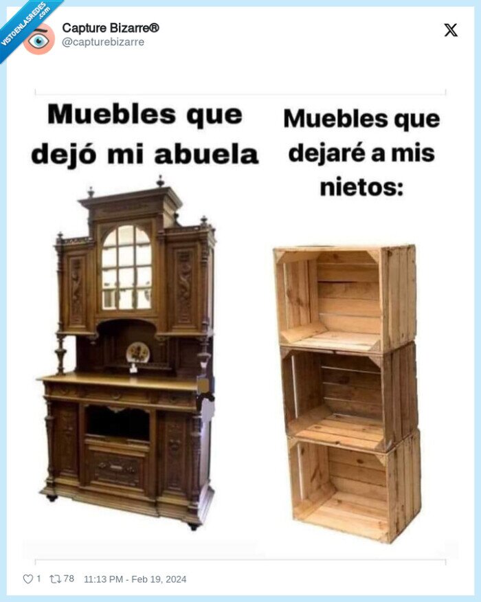 muebles,herencia,cajas