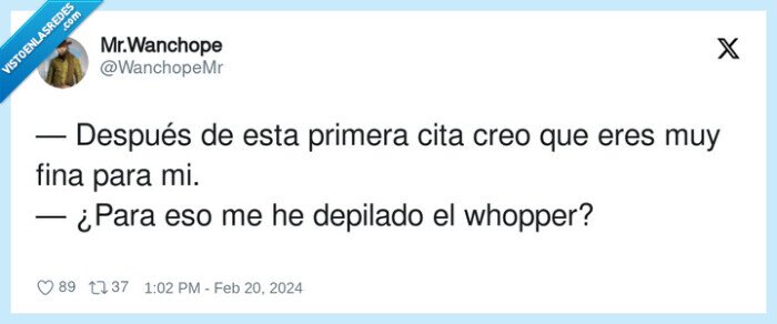depilarse,después,whopper,cita