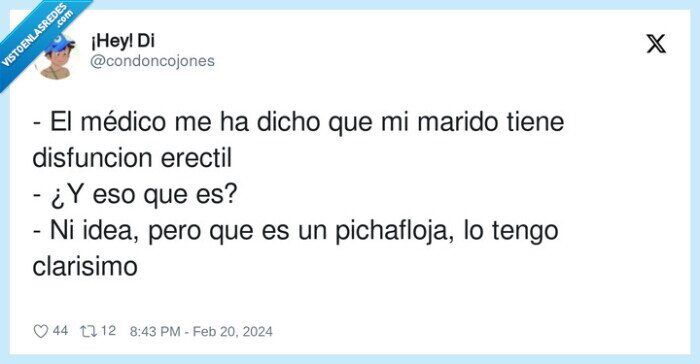 pichafloja,disfuncion erectil,médico,marido