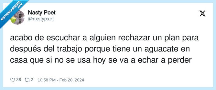 rechazar,aguacate,excusa,quedar