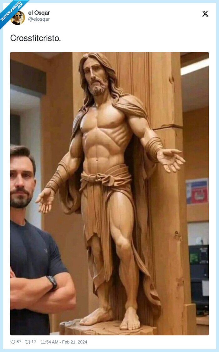 crossfitcristo,jesus,mazas,musculado