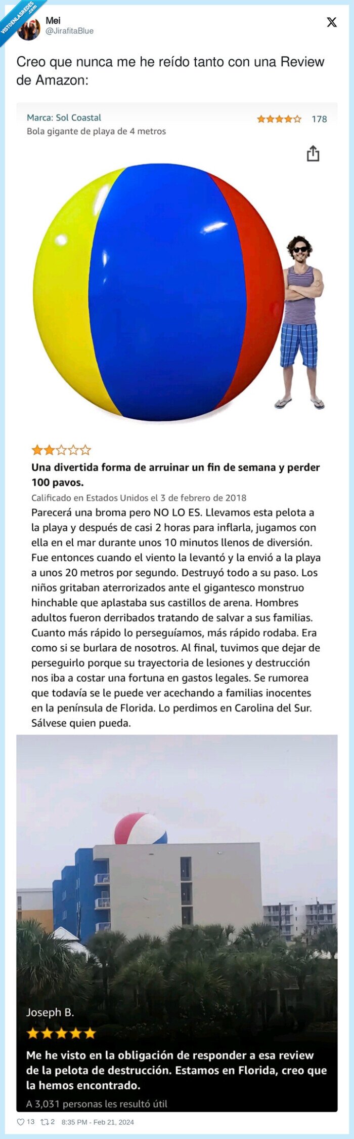 reído,review,amazon,bola,pelota hinchable