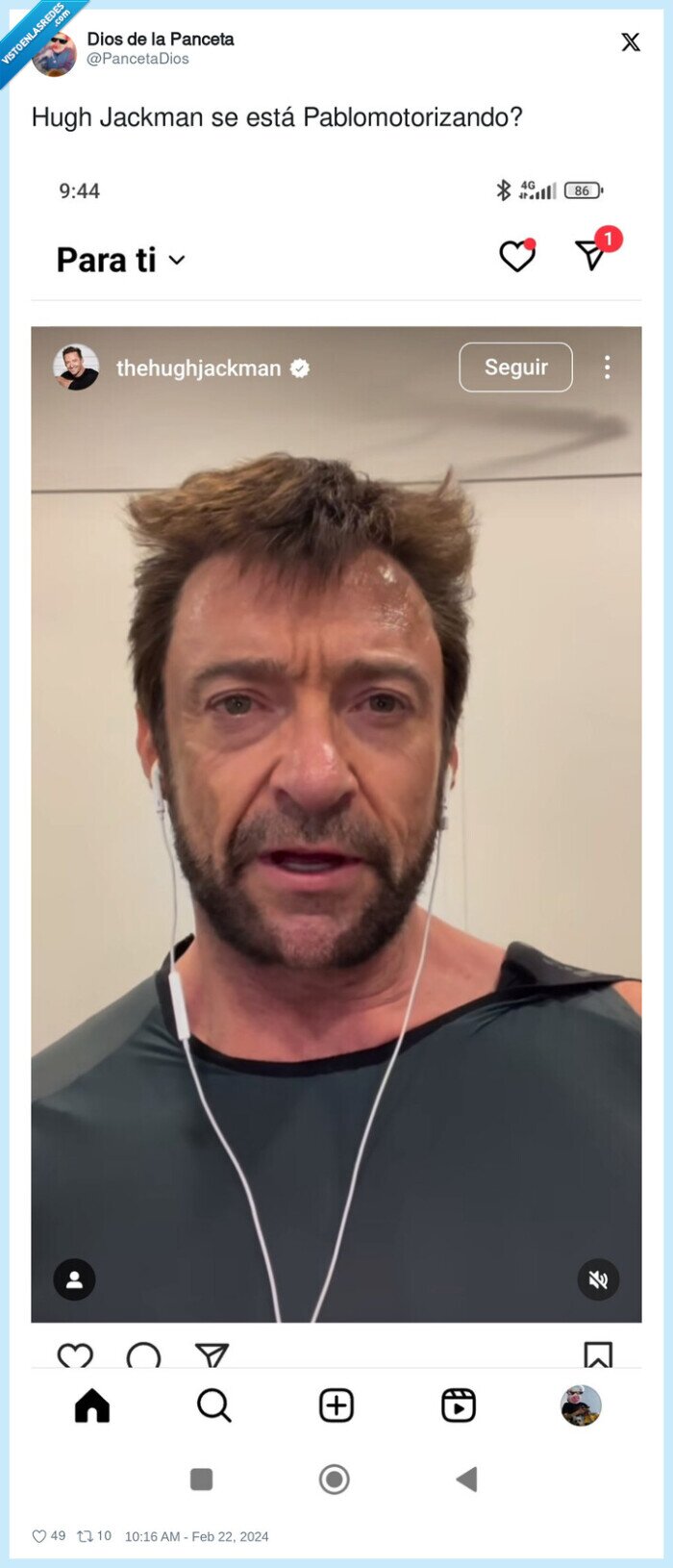 pablomotorizando,foto,pablo motos,parecidos,hugh jackman