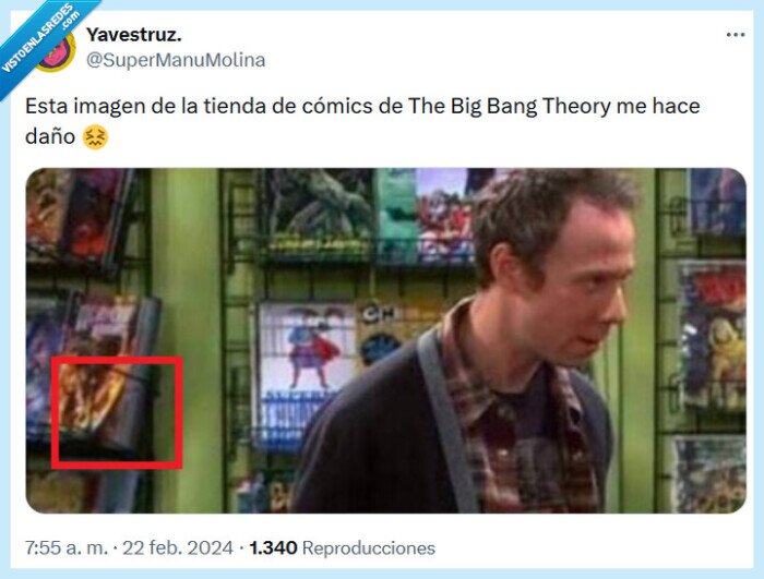 the big bang theory,tienda,cómics,página,doblada