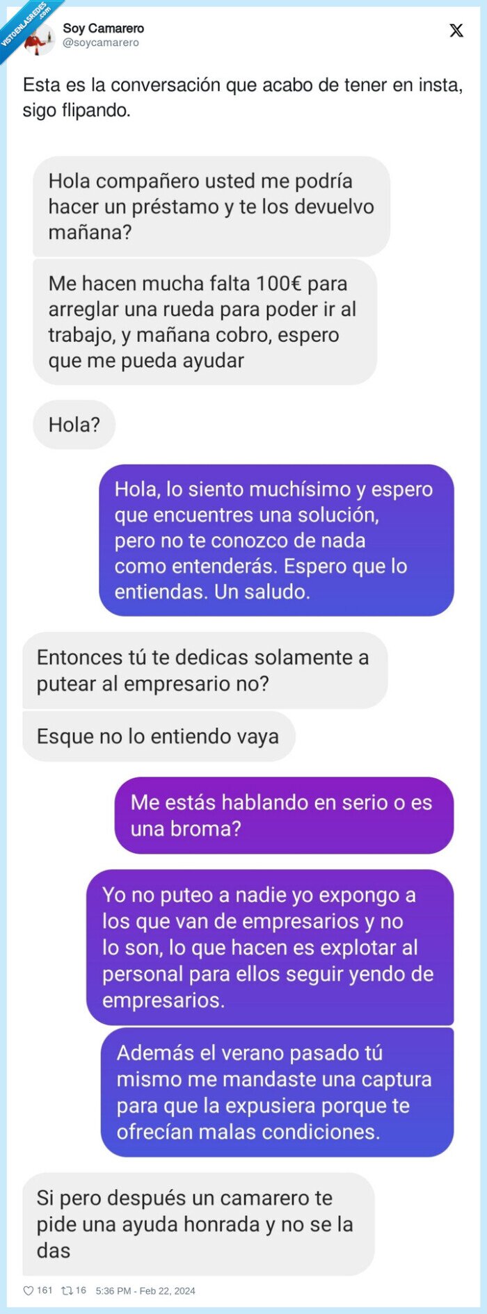 conversación,flipando,instagram,pedir,dinero