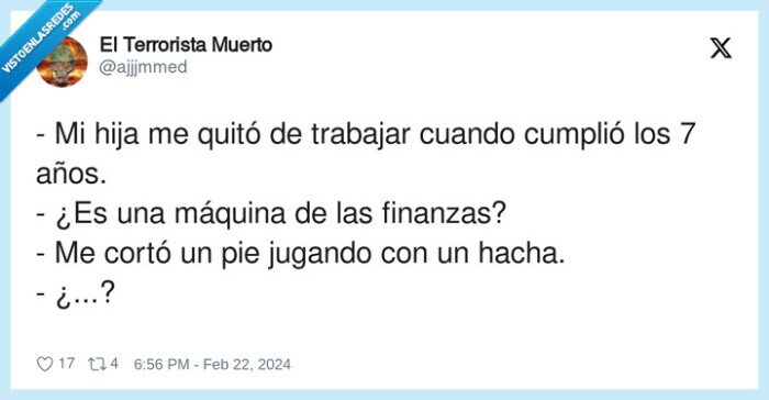 trabajar,máquina,finanzas,jugar,cortar,hacha