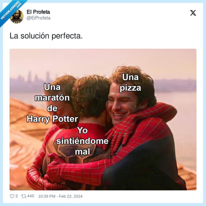 solución,perfecta,pizza,harry potter