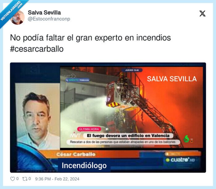 cesar carballo,incendios,experto,valencia,dep