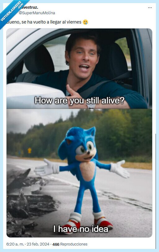 viernes,sonic,llegar,vivo