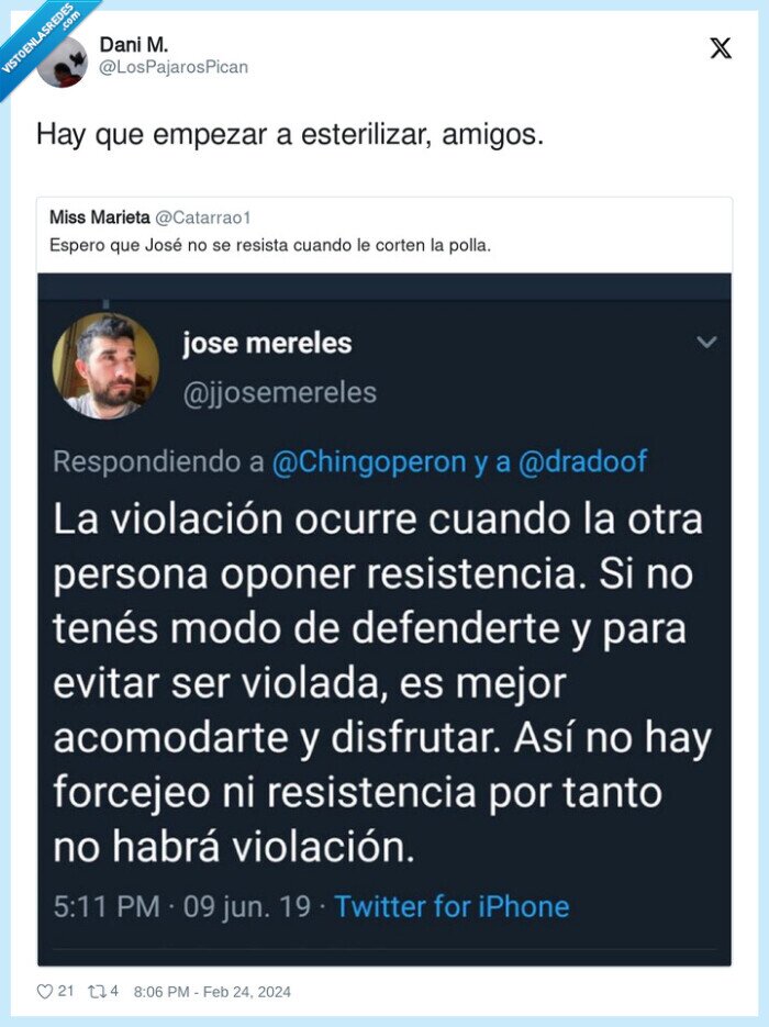 esterilizar,empezar,amigos,vioIacion,defenderse,wtf