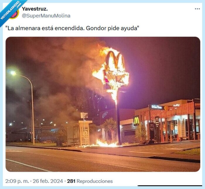 gondor,mcdonalds,el señor de los anillos