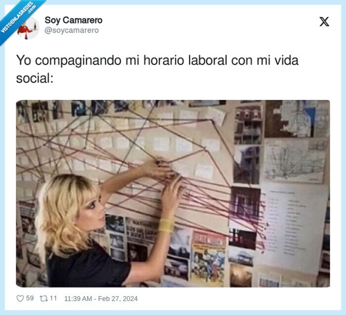 compaginar,horario,laboral,vida social