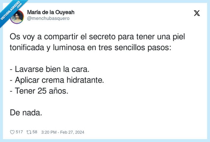 hidratante,tonificada,sencillo,luminosa,piel