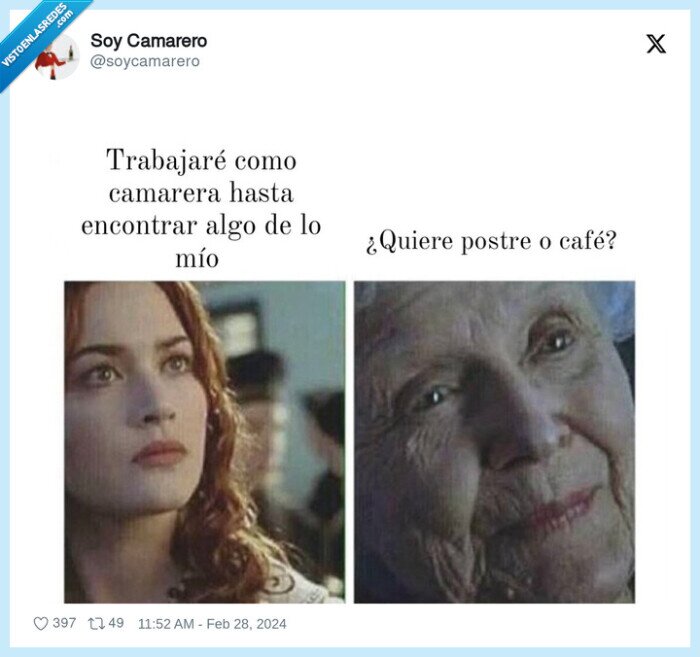 vieja,camarera,titanic,pasar tiempo