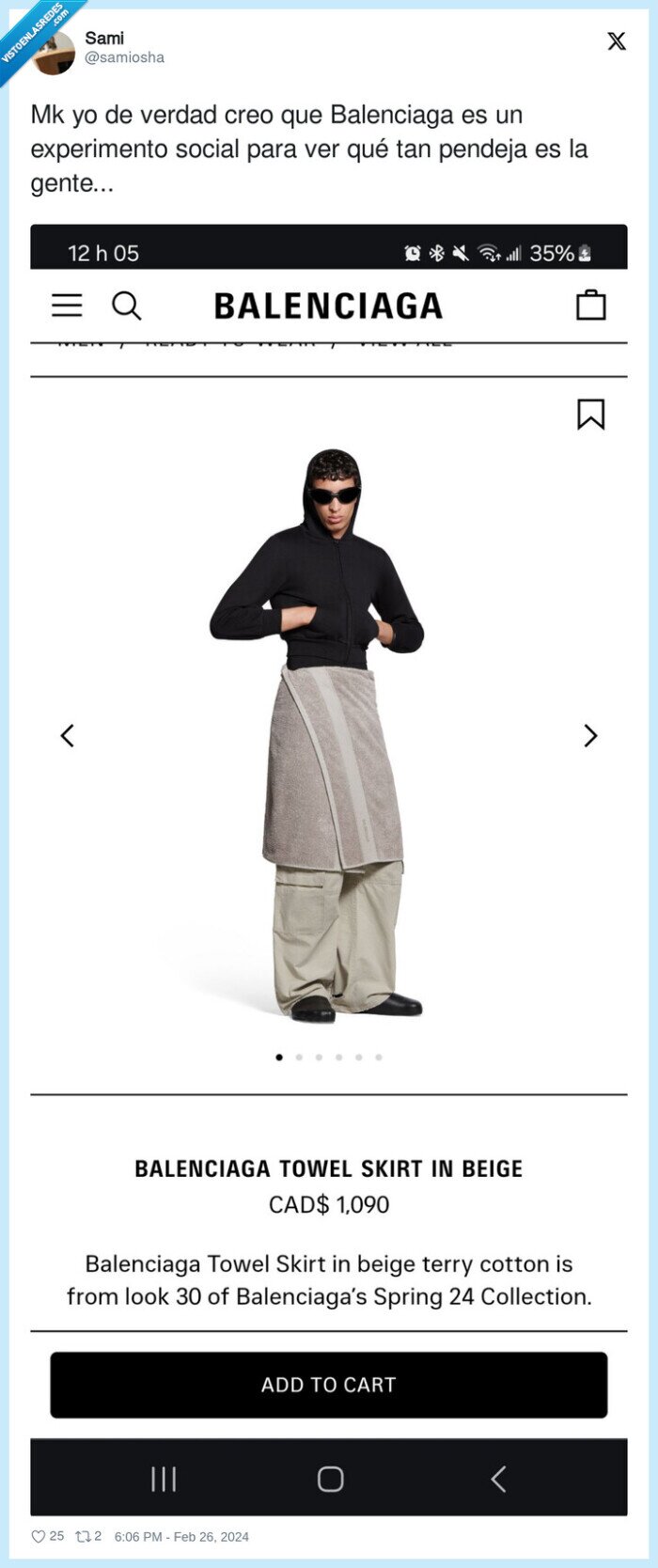 experimento,balenciaga,toalla,faldilla