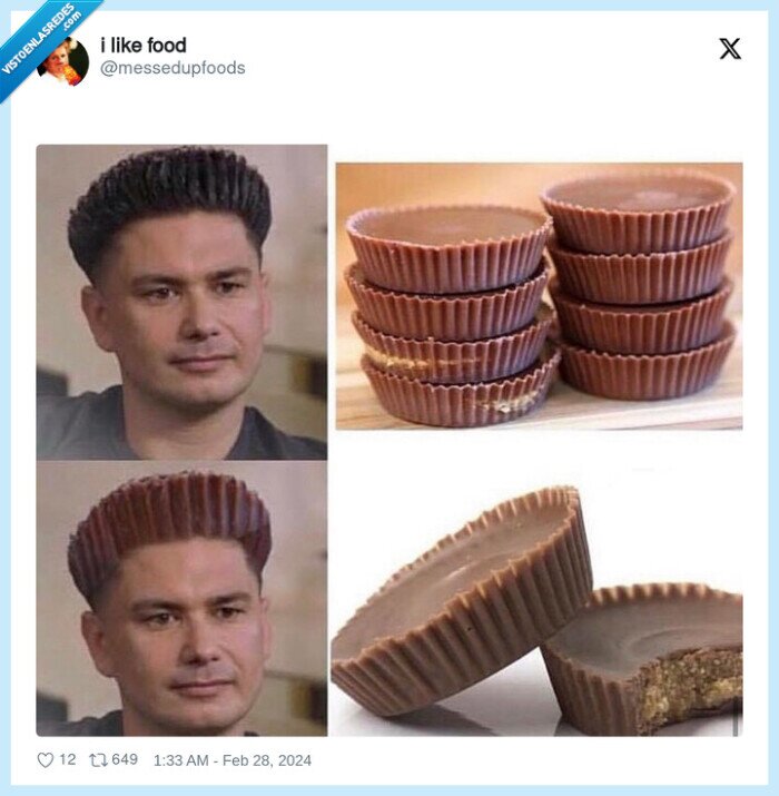 pelo,peinado,chocolate,reeses cup