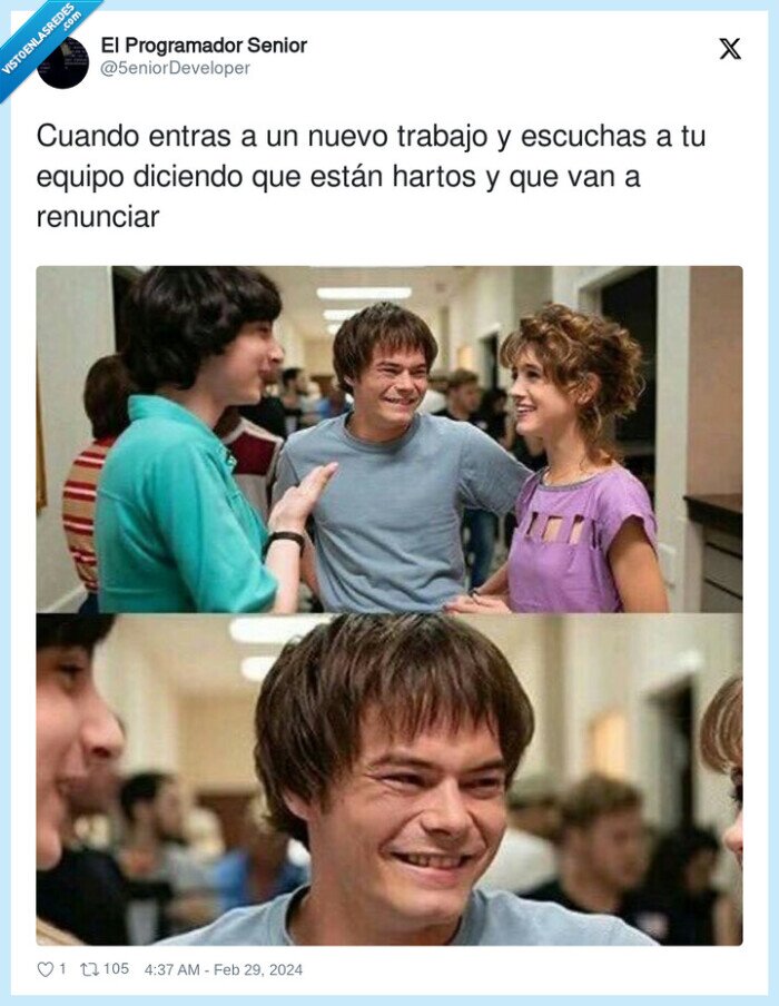 renunciar,escuchar,trabajo,nuevo,entrar