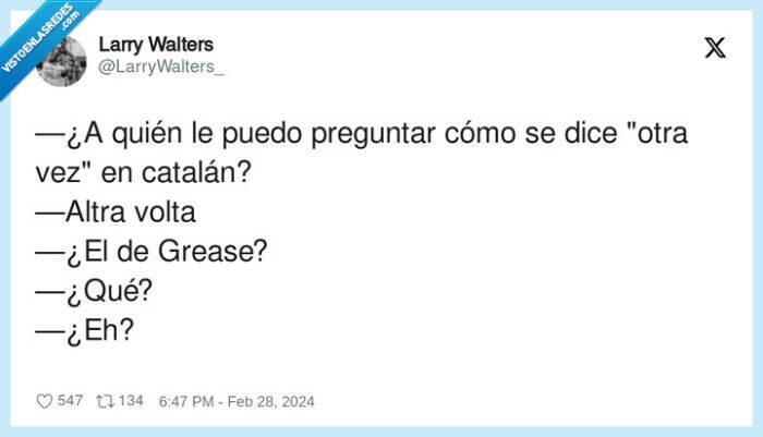preguntar,catalán,grease,travolta