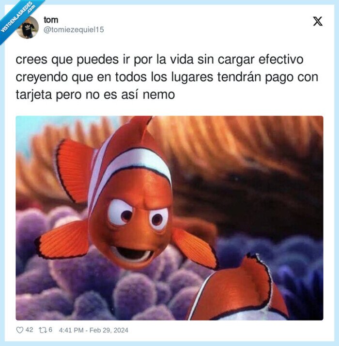 pagar,efectivo,tarjeta,lugares,nemo