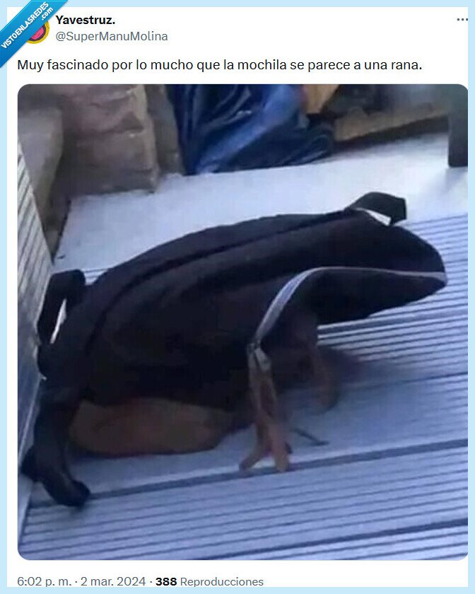 rana,mochila